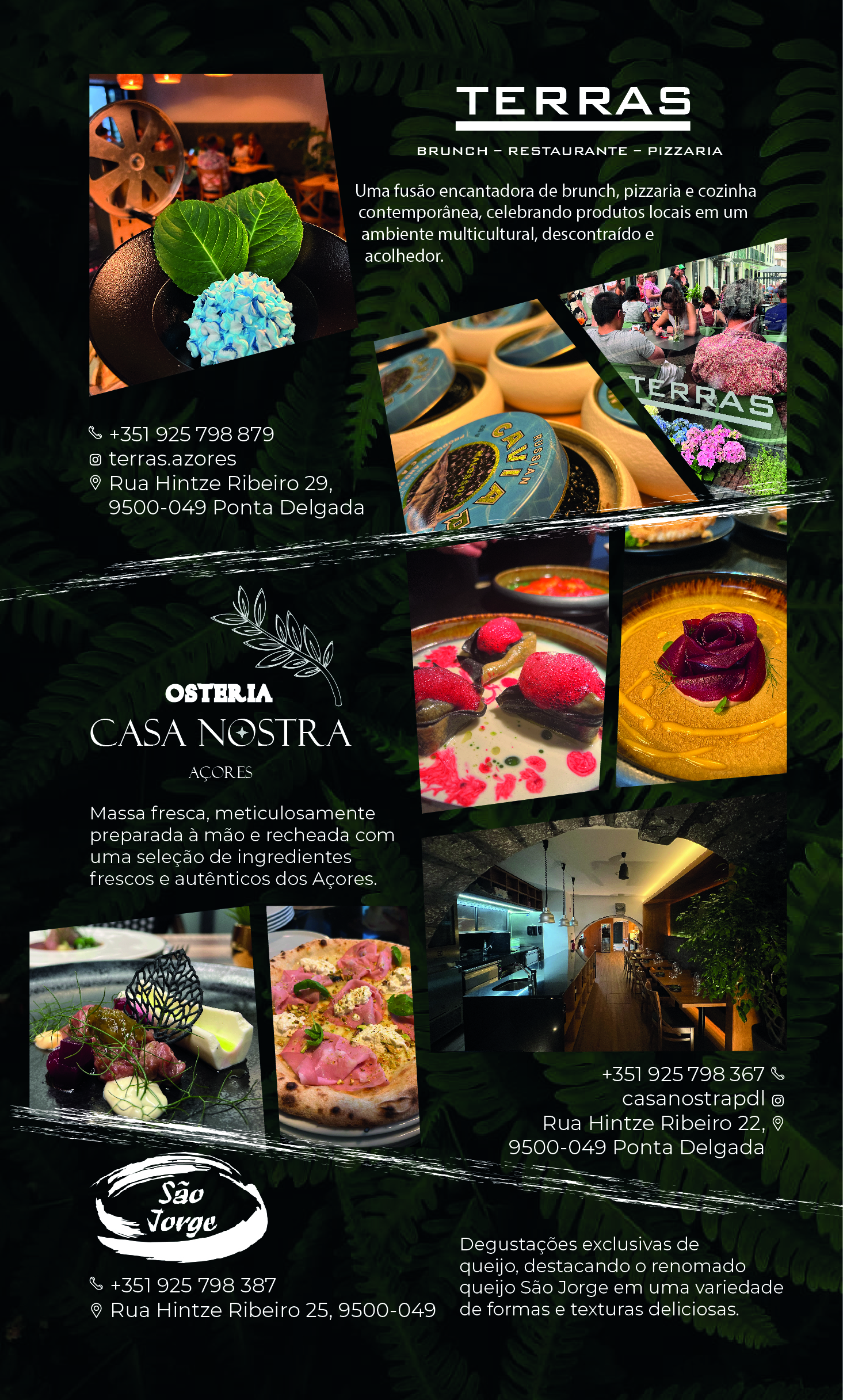 Terras Restaurante & Brunch – Osteria Casa Nostra Açores – Restaurante São Jorge
